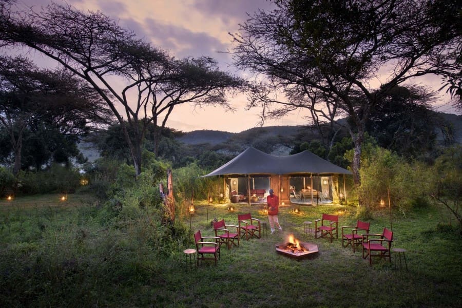 Angama Safari Camp - Dining and the Campfire