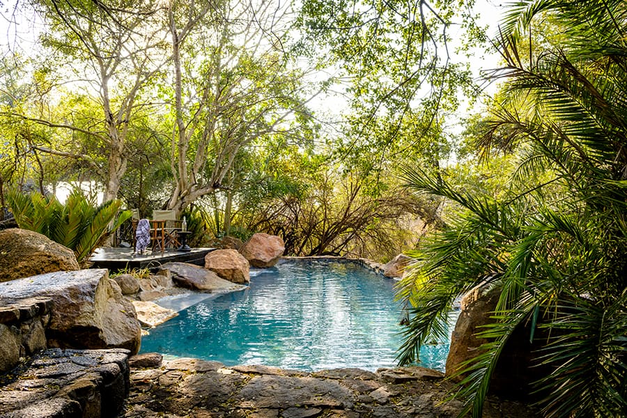 Singita Ebony Lodge — Pool, Spa & Wine Cellar