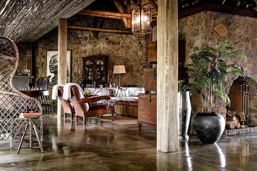 Singita Ebony Lodge — Living Areas & Boma