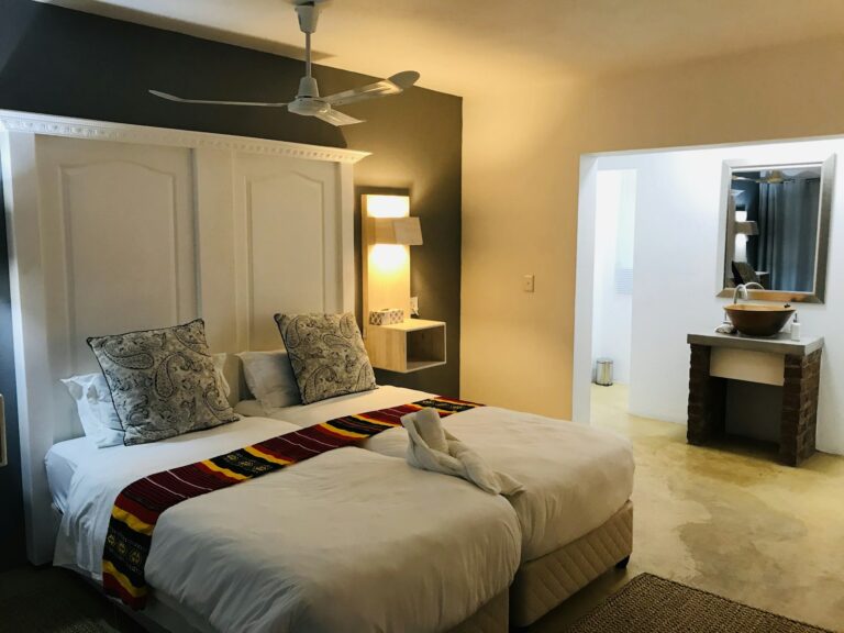 Maqueda Lodge bedroom interior, Marloth Park, South Africa