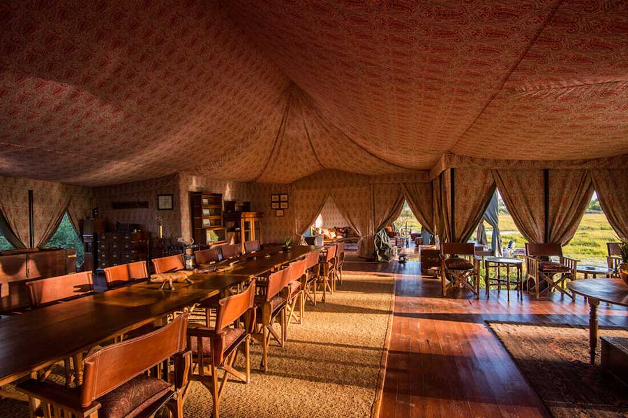 Guest area at Duke's Camp