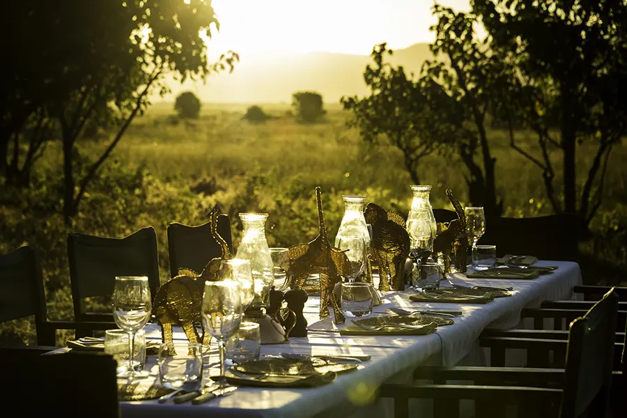 Dining at John&rsquo;s Camp