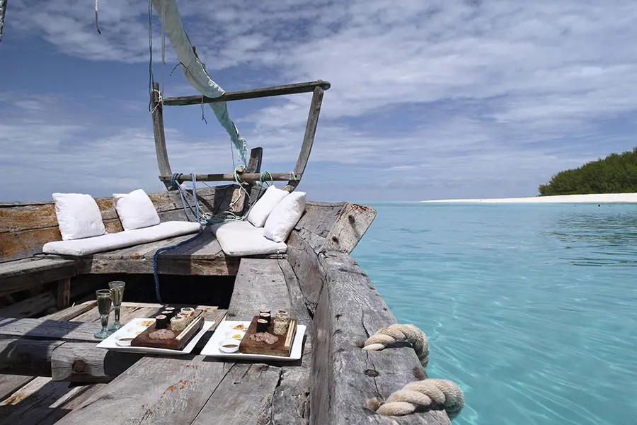 Dining at Mnemba Island Lodge