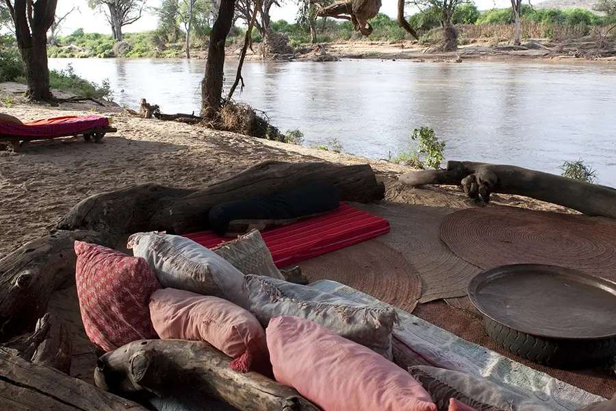 Main area at Elephant Watch Camp